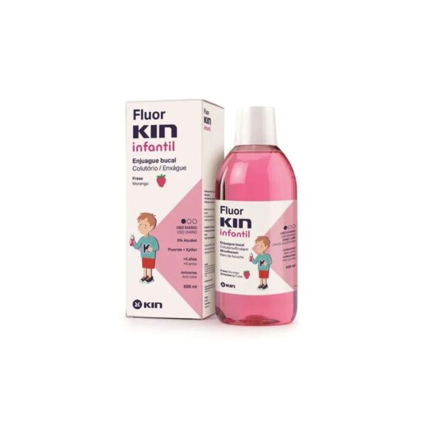 FLUORKIN ENFANTS FRAISE BAIN DE BOUCHE 500 ml