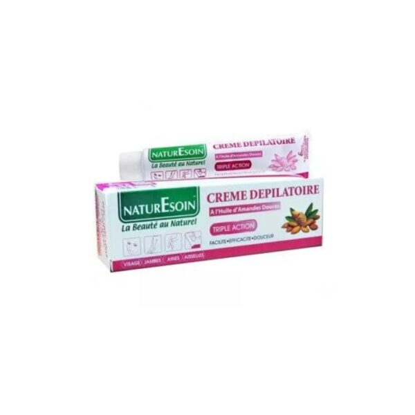 NATURESOIN Crème Dépilatoire 50ml – Huile d’Amandes douces