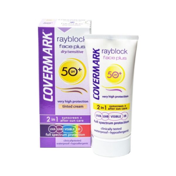 RAYBLOCK FACE PLUS DRY SENSITIVE SPF50 HE VISIBLE LIGHT BEIGE 50ML