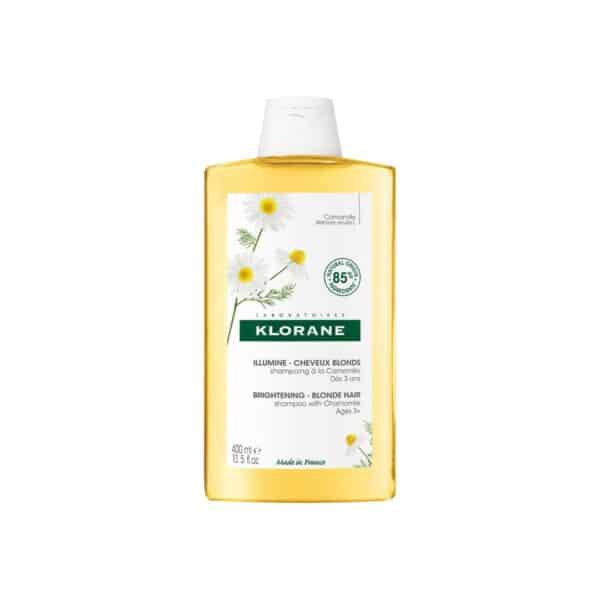 Klorane – Shampoing Reflets Blonds à la Camomille cheveux blonds à châtains – Éclaircissant