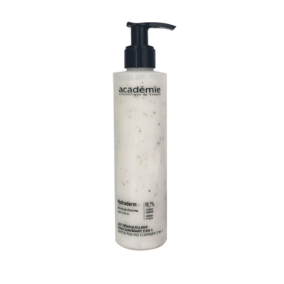 ACADEMIE HYDRADERM LAIT DEMAQUILLANT DOUX GOMMANT 2EN1 200ML REF 1000
