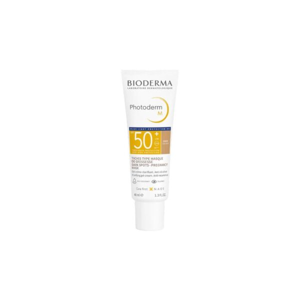 BIODERMA PHOTODERM M GEL-CRÈME CLARIFIANT SPF50 TEINTE DORÉE 40ML