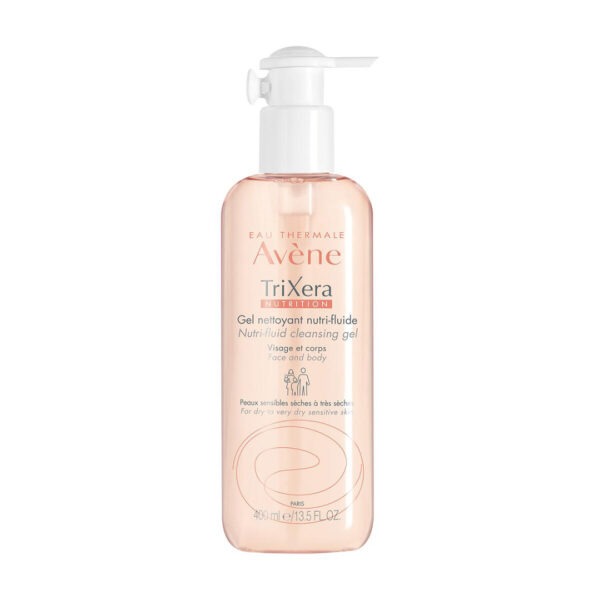 Eau Thermale Avène – TriXera NUTRITION Gel nettoyant Nutri-fluide peaux sensibles, sèches à très sèches