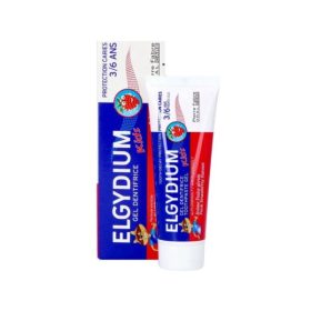 ELGYDIUM KIDS Protection Caries 50ml – Gel Dentifrice Fraise Givrée – Enfant 3 à 6 Ans