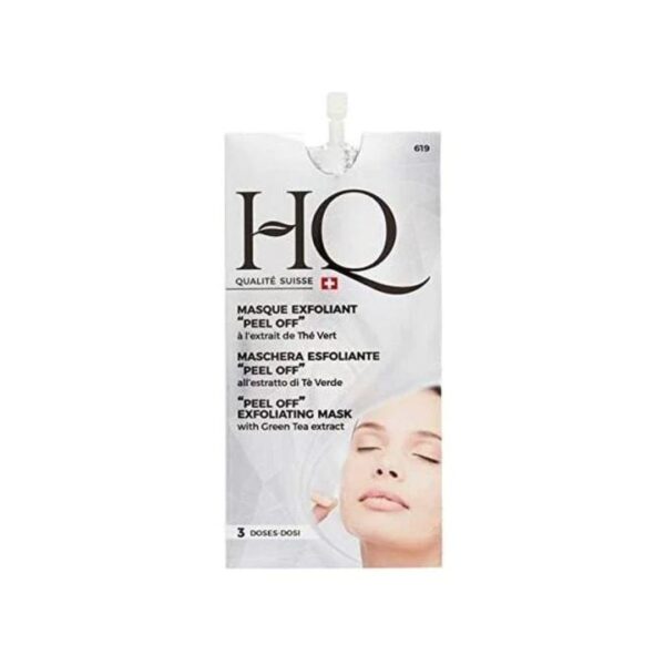 HQ MASQUE EXFOLIANT PEEL OFF ANTI-AGE A L’EXTRAIT DE THE VERT 15ML – 3 DOSES