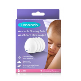 LANSINOH COUSSINETS D’ALLAITEMENT LAVABLES 4 UNITÉS