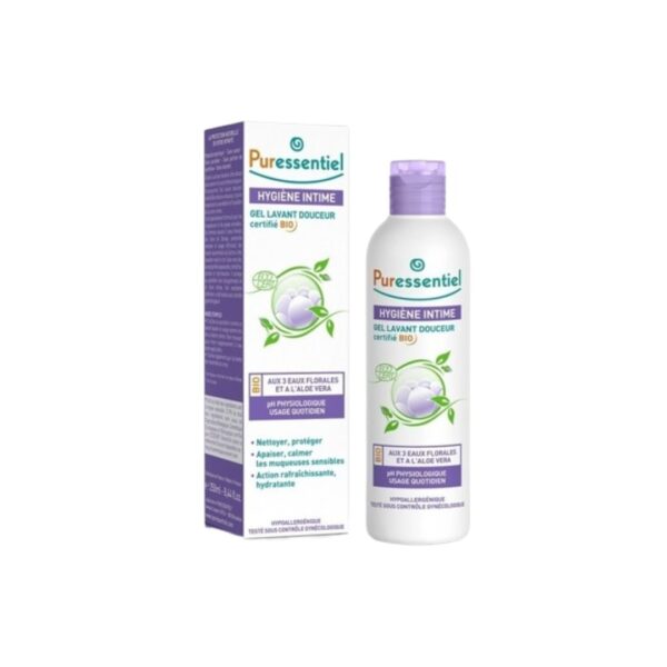 PURESSENTIEL GEL LAVANT INTIME DOUCEUR BIO FL 250ML