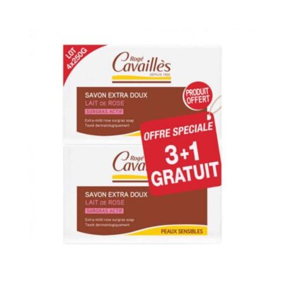 ROGE CAVAILLES – SAVON PARFUME LAIT DE ROSE 250G X2