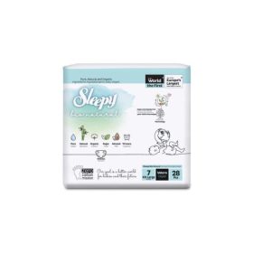SLEEPY BIO NATURAL BAMBOU DIAPER DOUBLE JUMBO XXL+ TAILLE 7 PAQUET DE 28