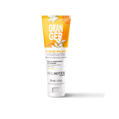 SOLINOTES PARFUM ORANGER CREME MAIN VITALISANTE POUR UN REVEIL SENSUEL ET REPARATEUR 30 ML
