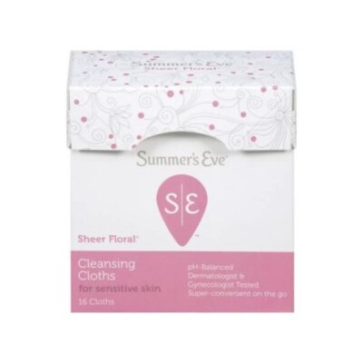 SUMMER’S EVE SHEER FLORAL CLEANSING CLOTHS 16 UNITE