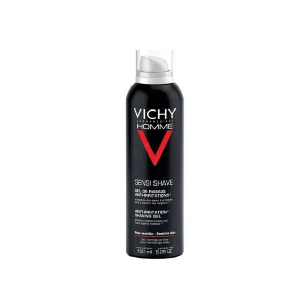 Vichy Homme Gel de Rasage Anti-Irritations Peau Sensible | 150ml