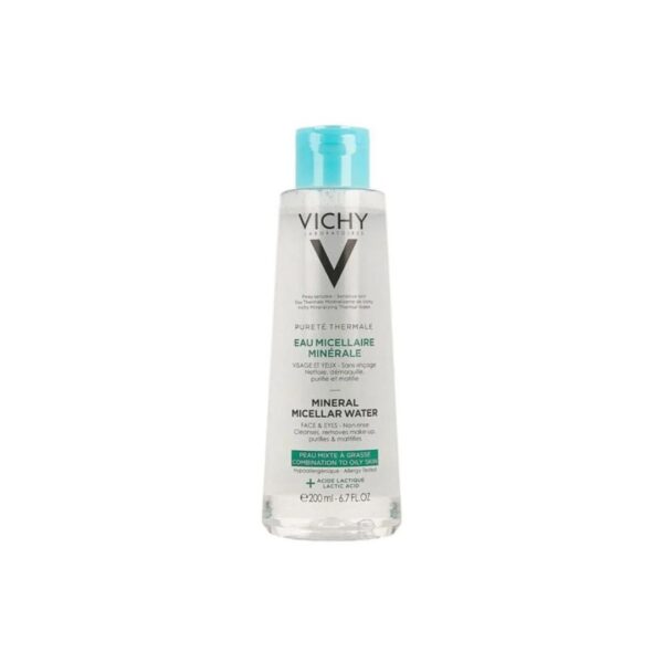 Vichy Pureté Thermale Eau Micellaire Minérale Peau Mixte à Grasse | 200ml